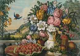 Frey's 1000–piece Puzzle: Landscape - Fruits and Flowers, Frances Flora Bond Palmer