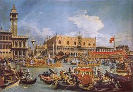 Clementoni Puzzle 1000 pieces: Canaletto. Bucintoro's return to the pier at the Doge's Palace