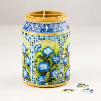 Pintoo 128-piece Jar Puzzle: Forget-me-not