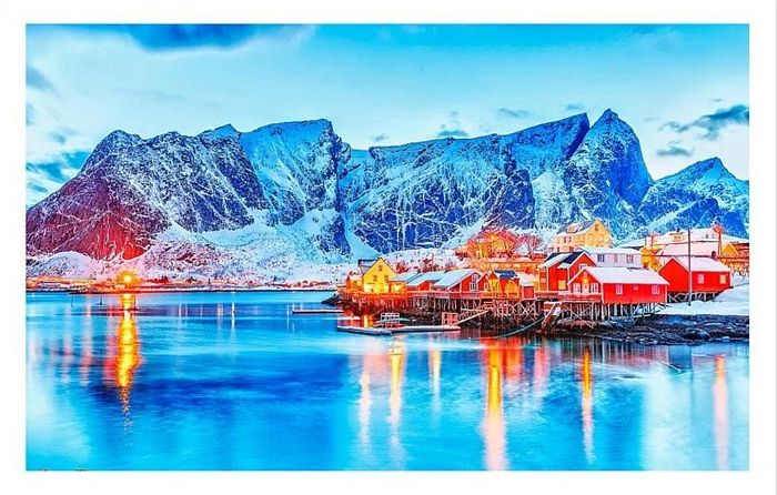 Pintoo 1000 pieces puzzle: The World of ice and snow. Rhine, Norway Н2625