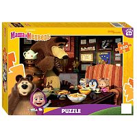 Step puzzle 260 pieces: Masha and the Bear