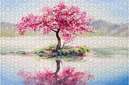 Nova 1000 Puzzle pieces: Pink Cherry blossom, Sakura