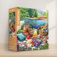 Pintoo 1000-piece puzzle: A picnic with kittens