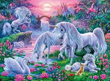 Ravensburger Puzzle 150 pieces: Unicorns in the sunset