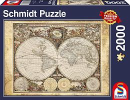 Schmidt puzzle 2000 details Old map 