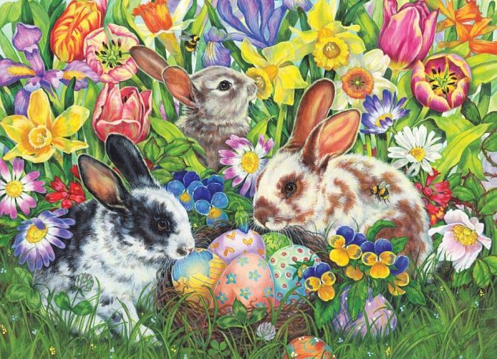 Puzzle Cobble Hill 500 pieces: Easter bunnies 85047
