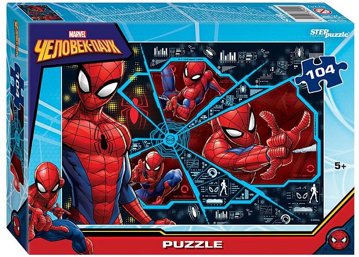 Step puzzle 104 pieces: Spider-Man (Marvel) 82242