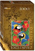 Step puzzle 1000 pieces: Parrots FLOCK