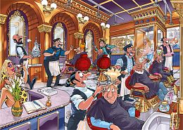 Puzzle Jumbo 1000 pieces: Wasgij. Barbershop (Mystery 27)