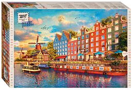 Step puzzle 1000 pieces: Amsterdam