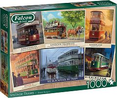 Falcon 1000 Pieces Puzzle: Vintage Trams