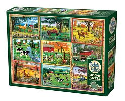 Cobble Hill Puzzle 1000 pieces: Postcards from the farm