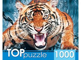 TOP Puzzle 1000 Pieces: The Fearsome Tiger