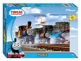 Step puzzle 35 pieces: Thomas and his friends