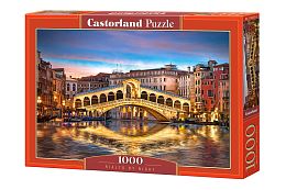 Puzzle Castorland 1000 pieces: Rialto Bridge by night