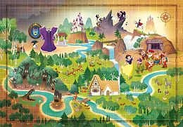 Puzzle Clementoni 1000 pieces: Fairy tale maps. Snow White