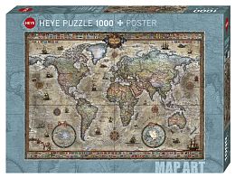 Puzzle Heye 1000 pieces Old map