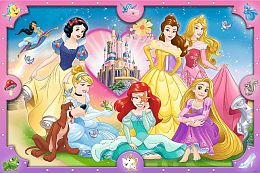 Trefl XL 160 Pieces Puzzle: Pink World of Princesses