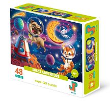 3D Jazzle Puzzle 48 Pieces: A Space Adventure