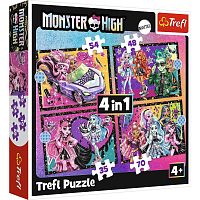 Trefl Puzzle 35#48#54#70 details: An interesting day of Monster High