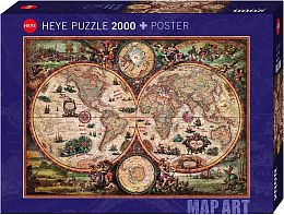 Puzzle Heye 2000 details: Historical map