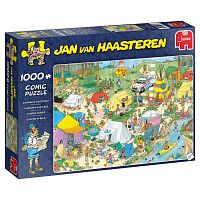 Puzzle Jumbo 1000 pieces: Camping in the forest