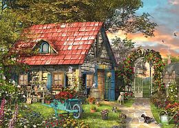 Puzzle Jumbo Falcon 2x1000 pieces: Forest Cottage