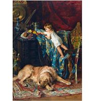 Puzzle Stella 1500 pieces: Makovsky K.E. In the artist's workshop (MARKDOWN)