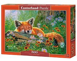 Castorland 500 pieces Puzzle: A fox in flowers