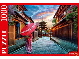 Puzzle Red Cat 1000 pieces: Japan. Yasaka Pagoda