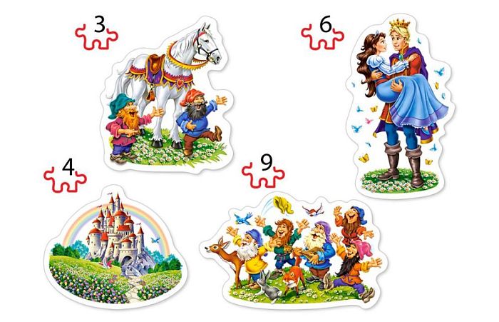 Castorland Puzzle 3#4#6#9 details: Snow White В-005109