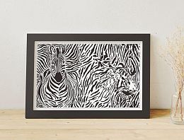 Puzzle Pintoo 1000 pieces: Zebra