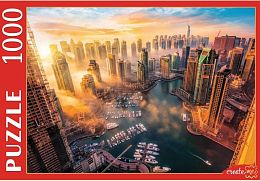 The Red Cat Puzzle 1000 pieces: Foggy Dubai