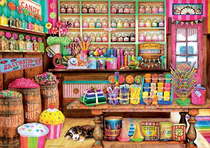 Puzzle Educa 1000 pieces: candy Store 17104