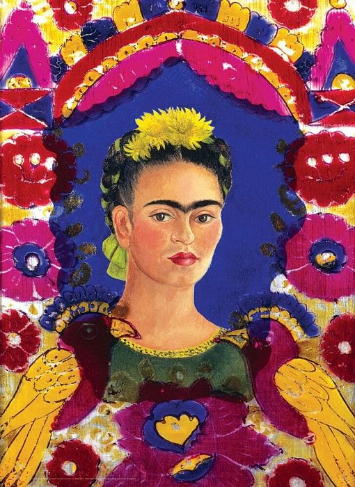 Eurographics 1000 pieces puzzle: self-Portrait with birds, Frida Kahlo 6000-5425