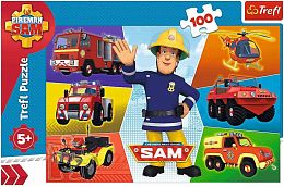 Trefl 100 Piece Puzzle: Fireman Sam's Cars