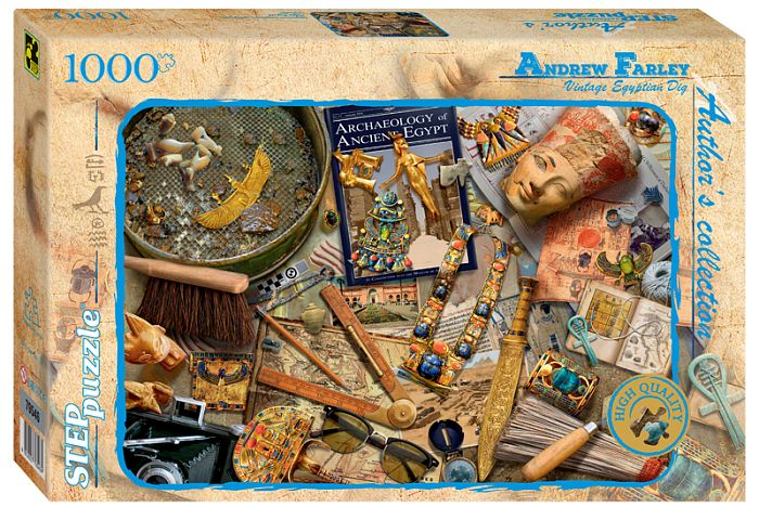 Step puzzle 1000 pieces: Ancient Egyptian artifacts 79546