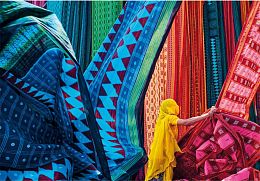 Clementoni Puzzle 1500 pieces: Multicolored fabrics
