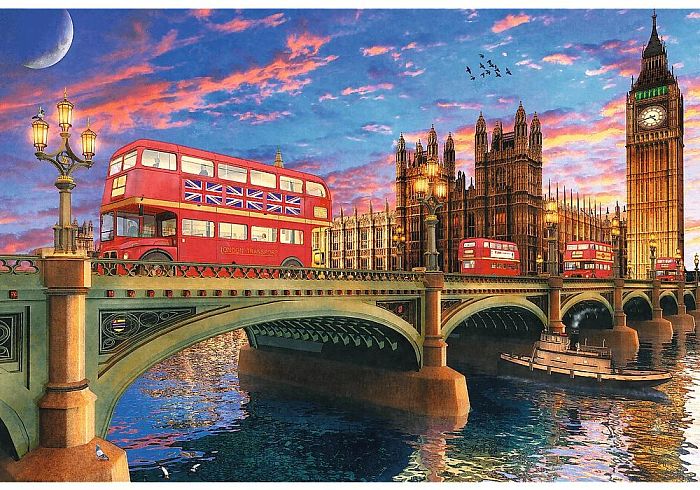 Wooden Trefl Puzzle 500 +1 details: Palace of Westminster, Big Ben, London TR20155
