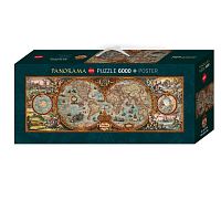 Puzzle Heye panorama of 6000 details: a map of the hemisphere