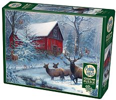 Cobble Hill puzzle 1000 pieces Deer on the edge of winter