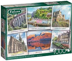 Falcon 1000 pieces Puzzle: Greetings from Scotland