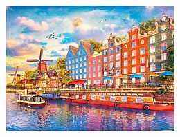 Pintoo puzzle 1200 pieces: D. Davison. Amsterdam afternoon