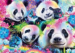 Schmidt 1000 piece puzzle: Pike Tire. Rainbow Pandas