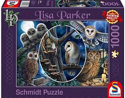 Schmidt puzzle 1000 pieces: L. Parker Mysterious owls