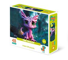 3D Jazzle Puzzle 48 pieces: Pink Dragon