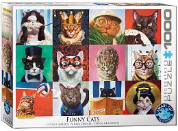 Puzzle Eurographics 1000 pieces: Funny cats, Lucia Heffernan