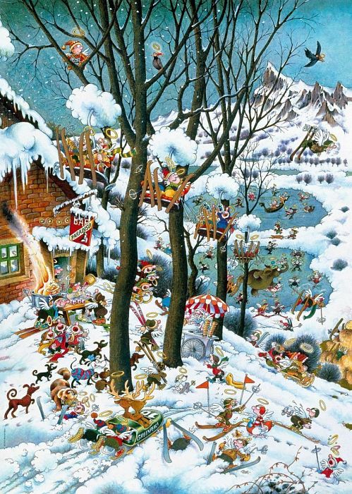 Puzzle Heye 1000 pieces: Paradise in winter 29961