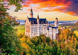 Enjoy 1000 pieces puzzle: Neuschwanstein Castle in autumn, Germany