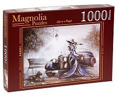 Magnolia 1000 Pieces Puzzle: Lady in Blue